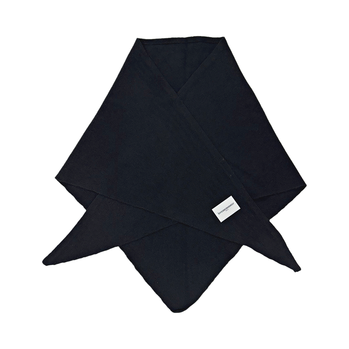 러브미몬스터 허깅 삼각 울 숄 머플러 블랙(lovememonster Hugging Triangle Wool Muffler Black)
