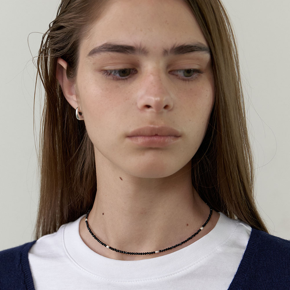 러브미몬스터 블랙 & 화이트 목걸이 블랙(lovememonster Black & White Necklace Black) - 2