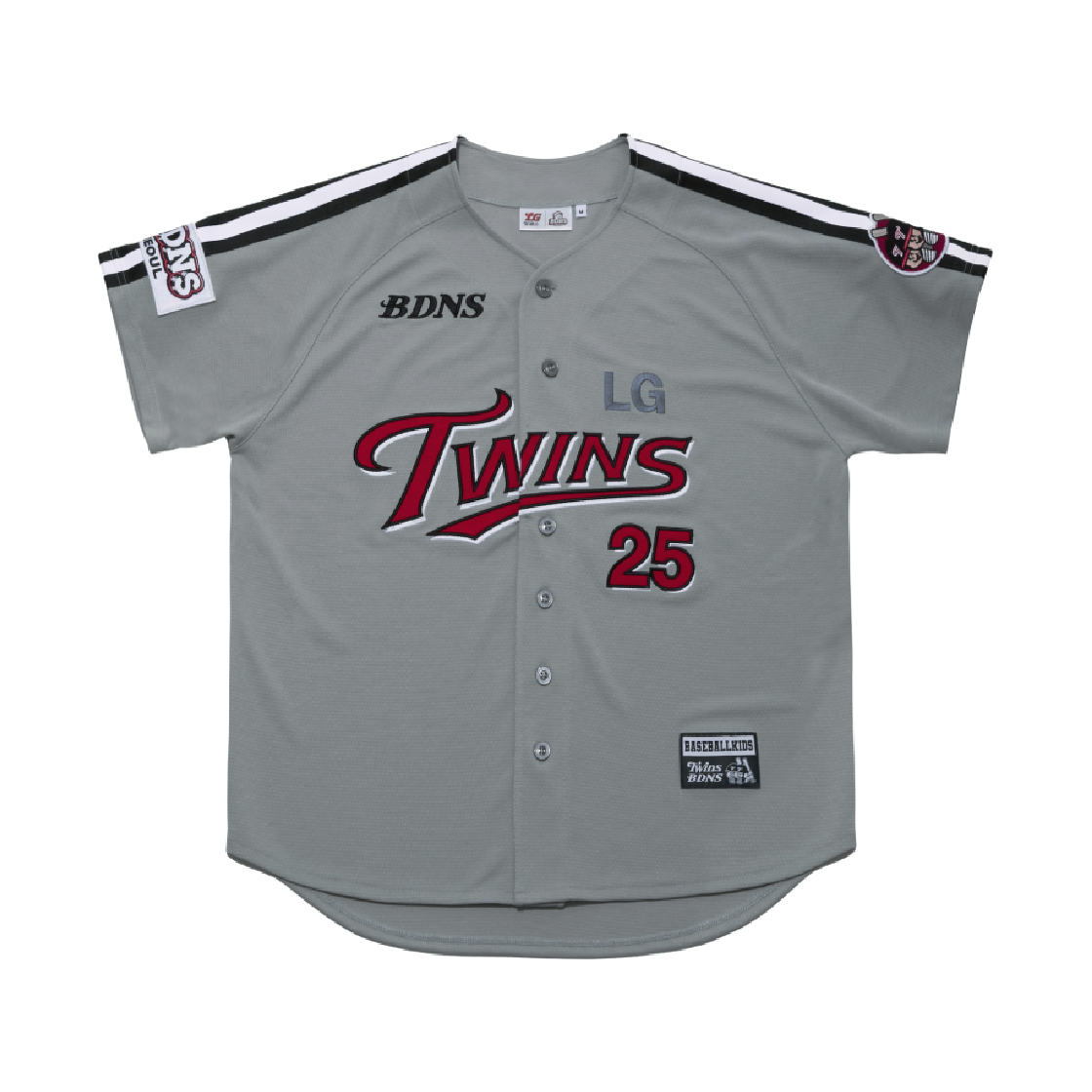 빠더너스 x 엘지트윈스 2010 베이스볼 져지 그레이 (논마킹 버전)(BDNS x LG TWINS 2010s Baseball Jersey Grey (Non Marking Ver.))