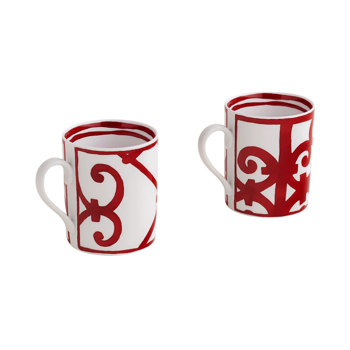 에르메스 발콘 듀 과달카바르 머그 레드 (2개 세트)(Hermes Balcon Du Guadalquivir Mugs Red (Set of 2)) - 2