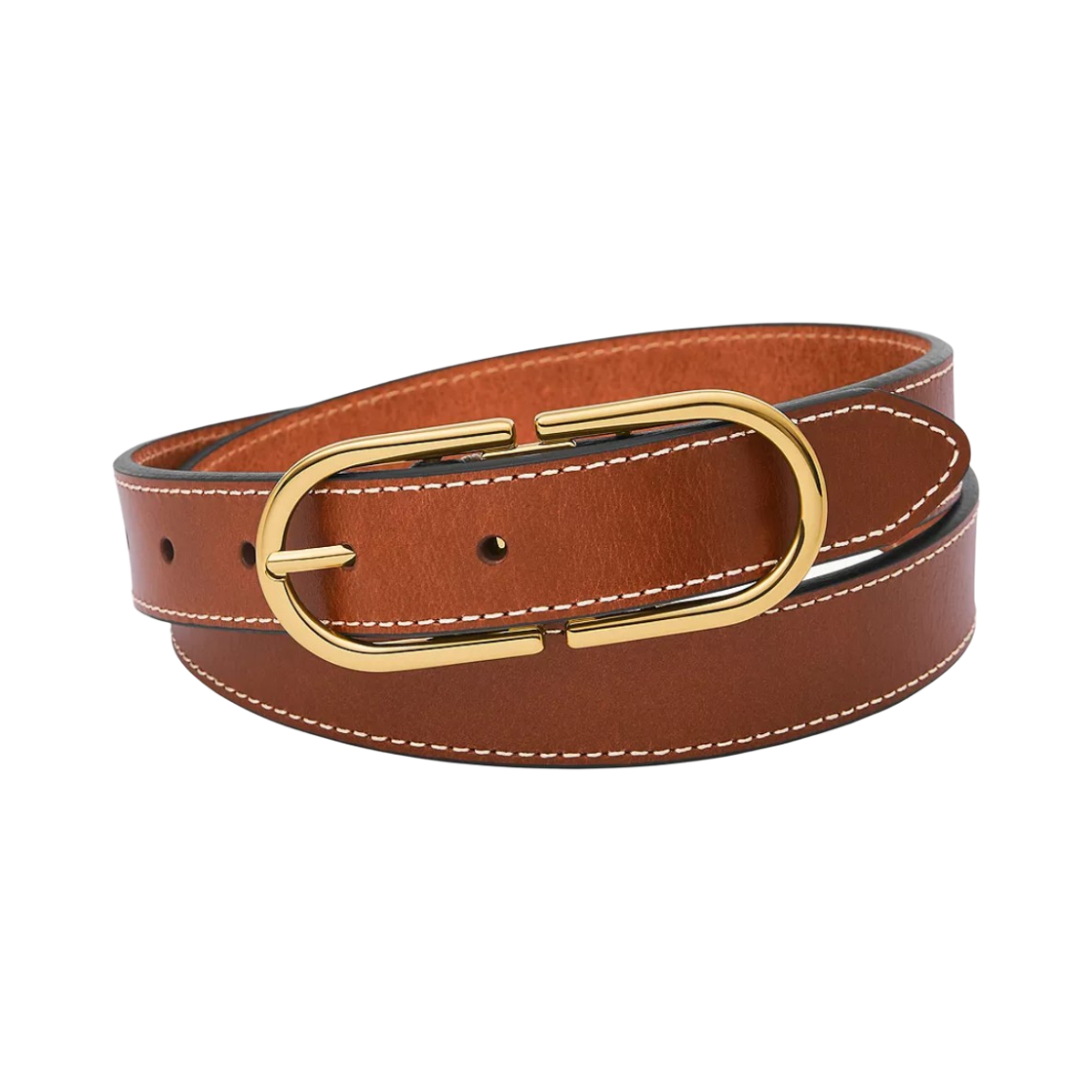 파슬 더블 D링크 벨트 미디움 브라운(Fossil Double D-Link Belt Medium Brown)