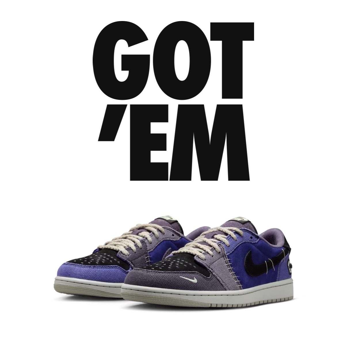 Jordan 1 x Zion Williamson Retro Low OG Regency Purple and Dark Raisin 착용 스타일