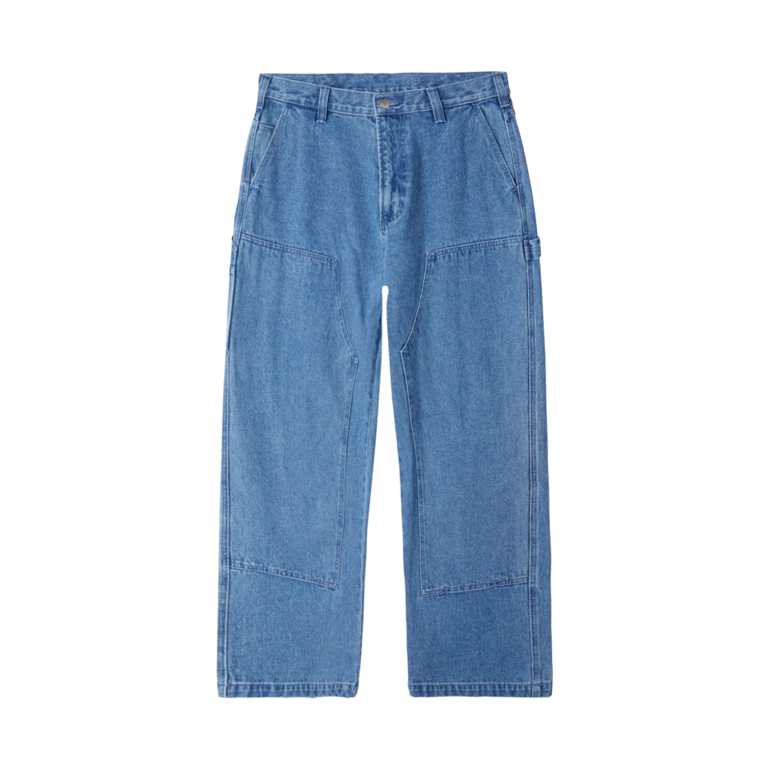 142010093 Obey Bigwig Denim Carpenter Pants Light Indigo