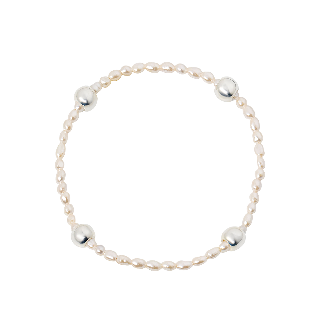 L253MBC030 lovememonster Black & White Bracelet Ivory