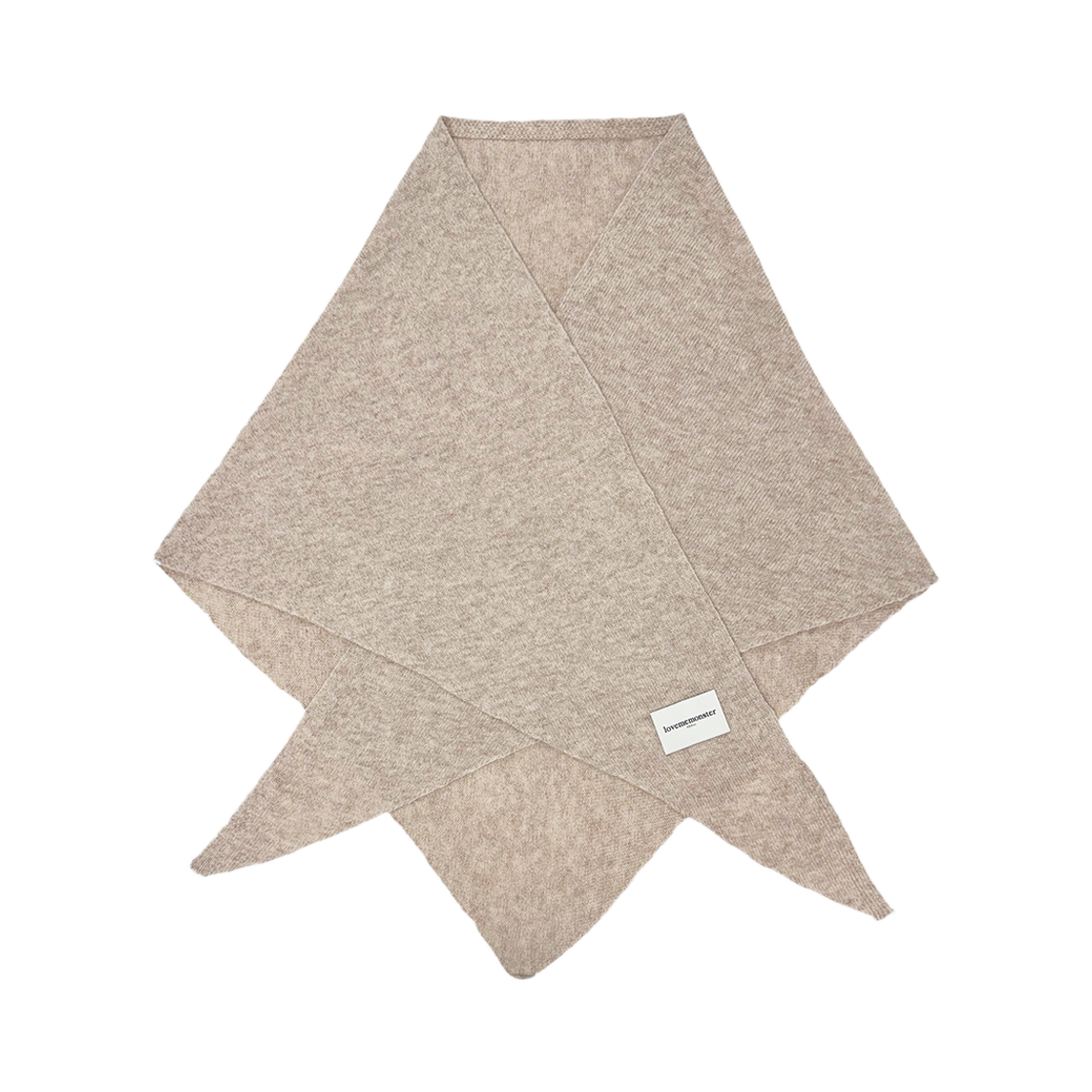 러브미몬스터 허깅 삼각 울 숄 머플러 베이지(lovememonster Hugging Triangle Wool Muffler Beige)