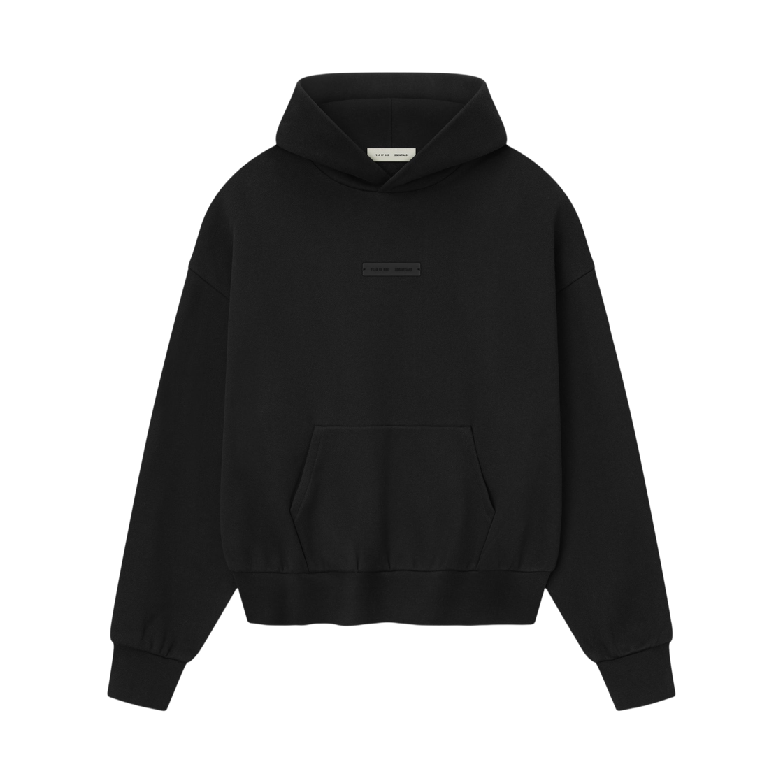 에센셜 클래식 플리스 후드 제트 블랙 - 25SS(Essentials Classic Fleece Hoodie Jet Black - 25SS)