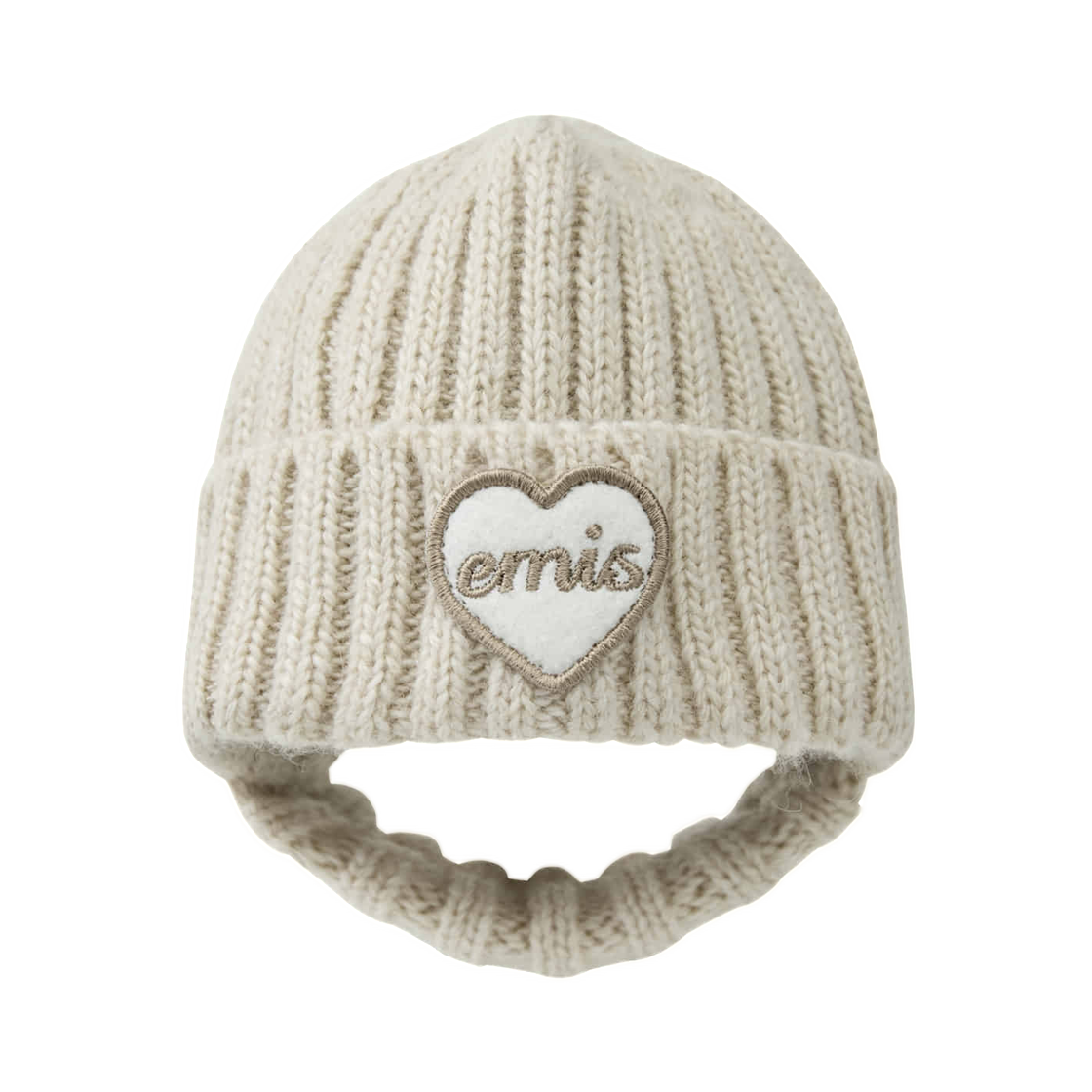 - Emis Pet Heart Wappen Beanie Beige