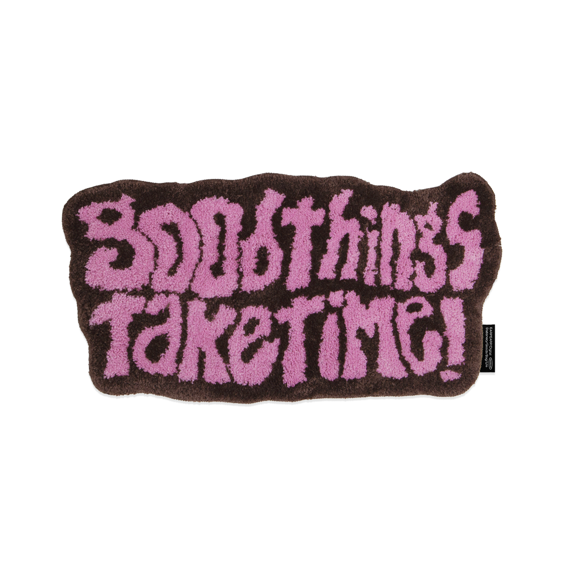 어프어프 GOOD THINGS TAKE TIME 러그 핑크 브라운(earpearp Good Things Take Time Rug Pink Brown)