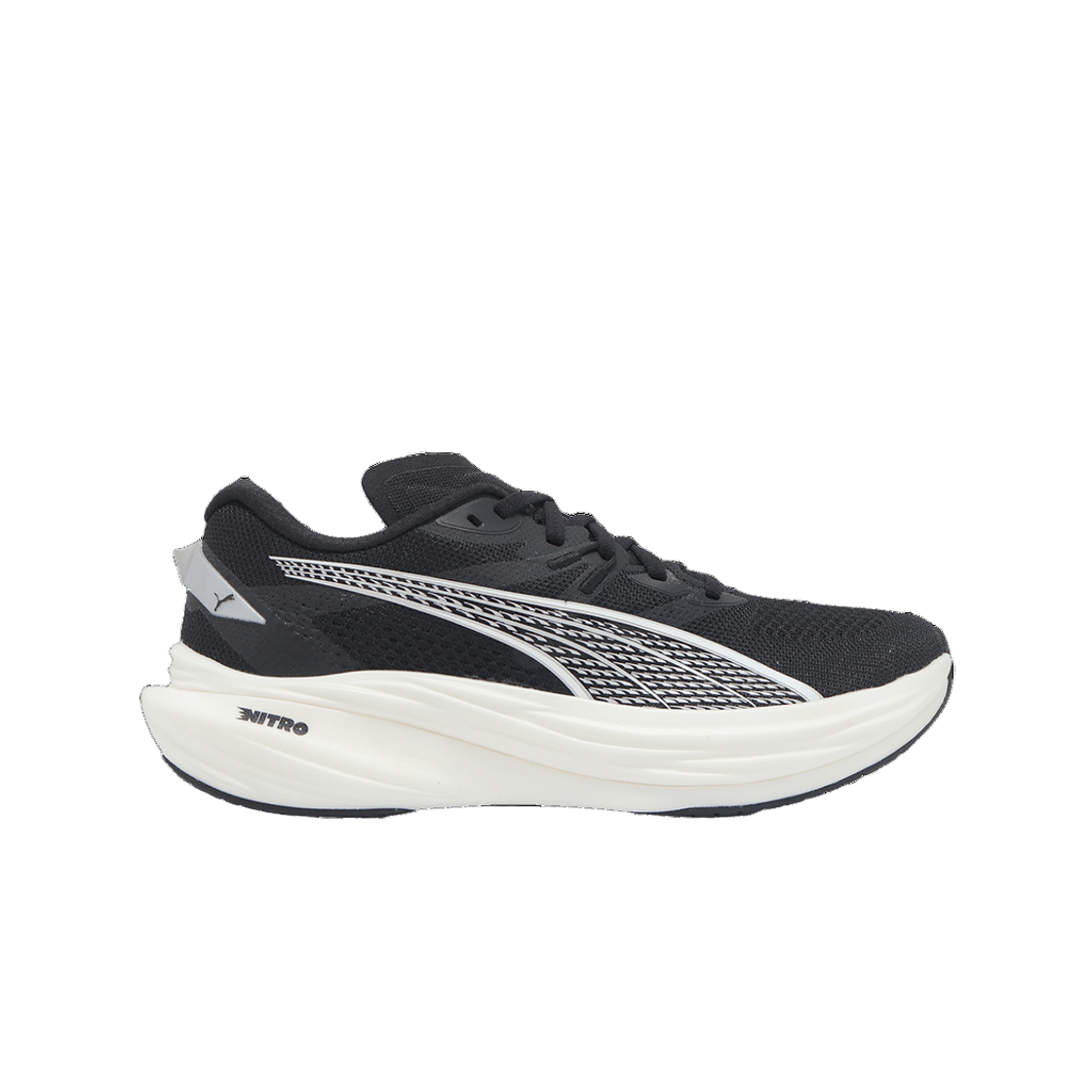 309708-01 (W) Puma Deviate Nitro 3 Black White