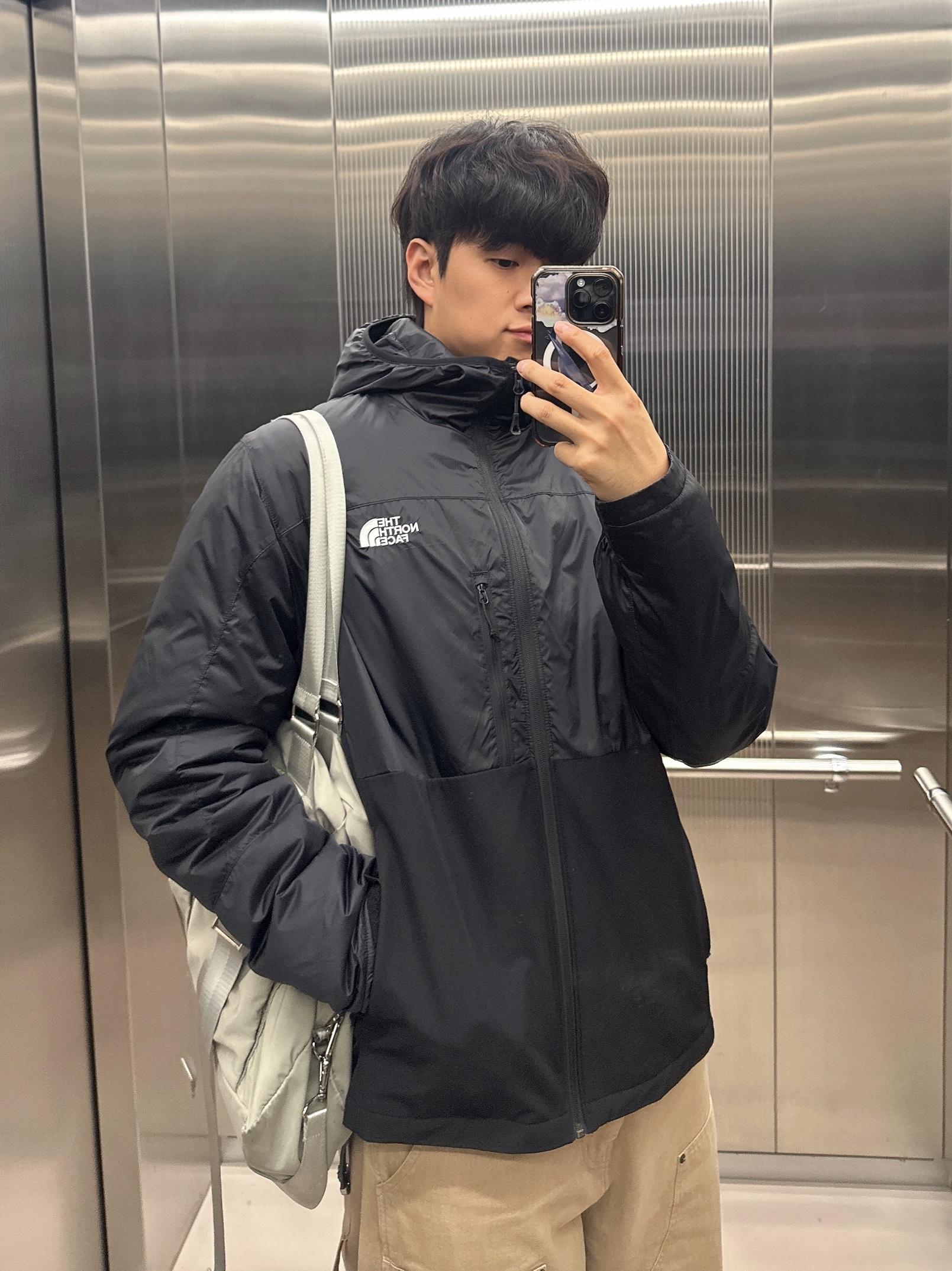 The North Face White Label Daydrive EX On Jacket Khaki - 25FW 착용 스타일