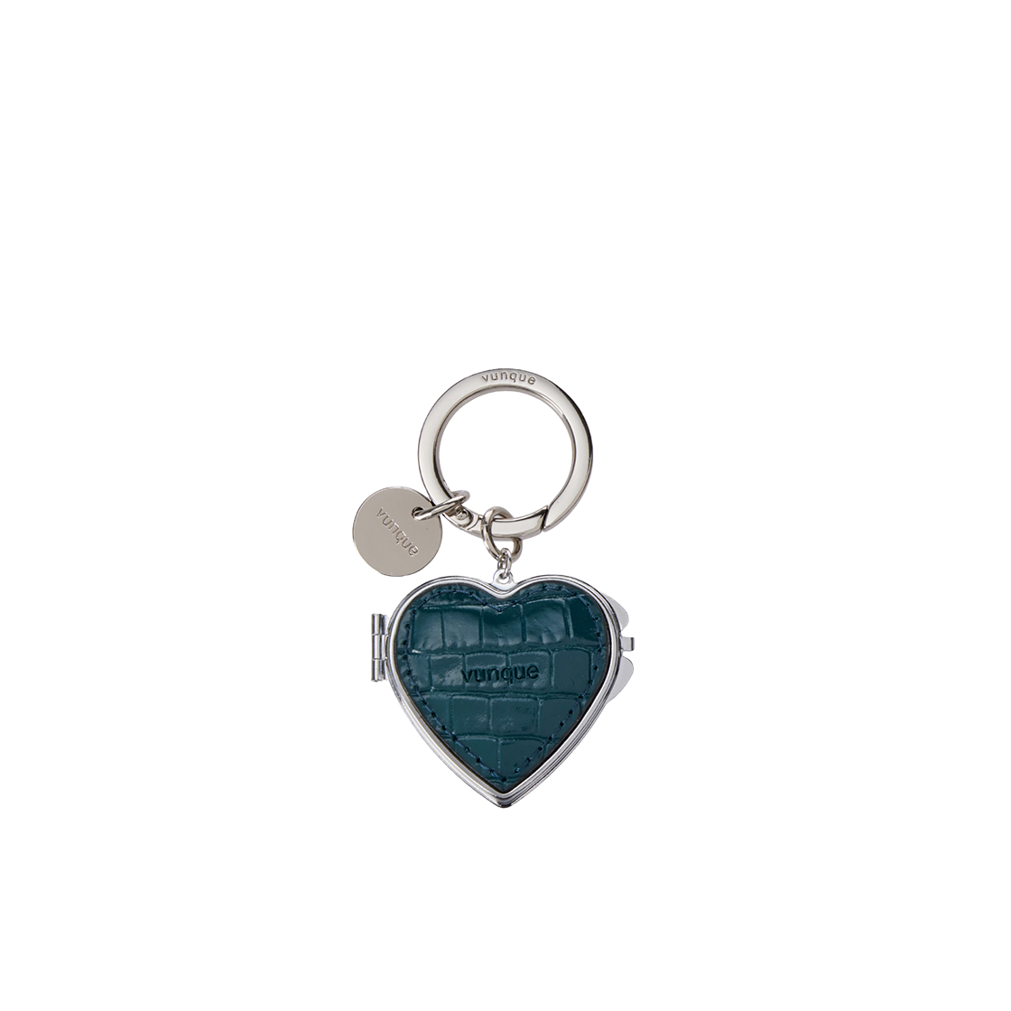 P0000FGE_K vunque Heart Pocket Mirror Charm Green