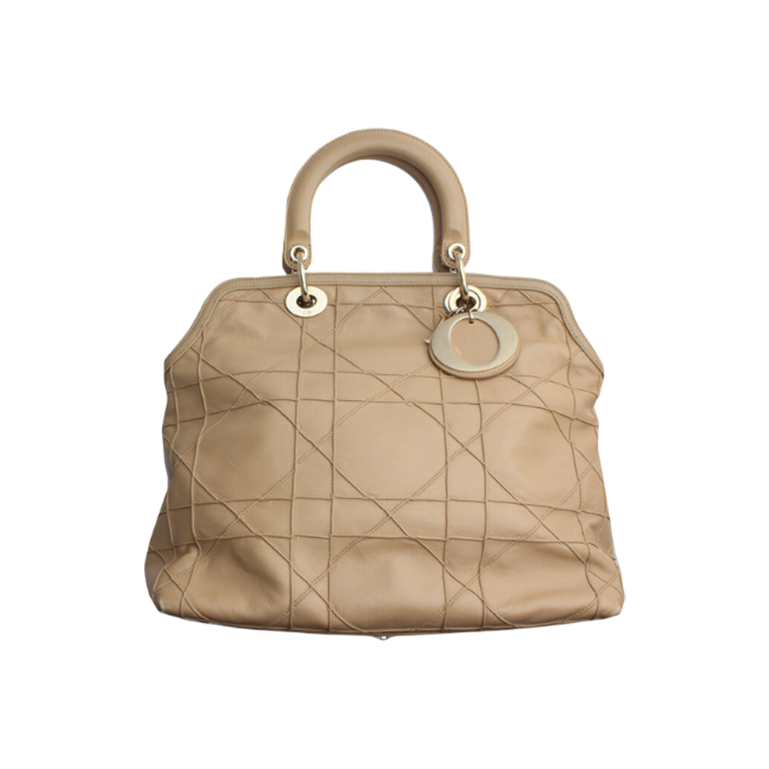 ITHMNQ2LLORJ Dior Cannage Beige Lambskin Tote Bag