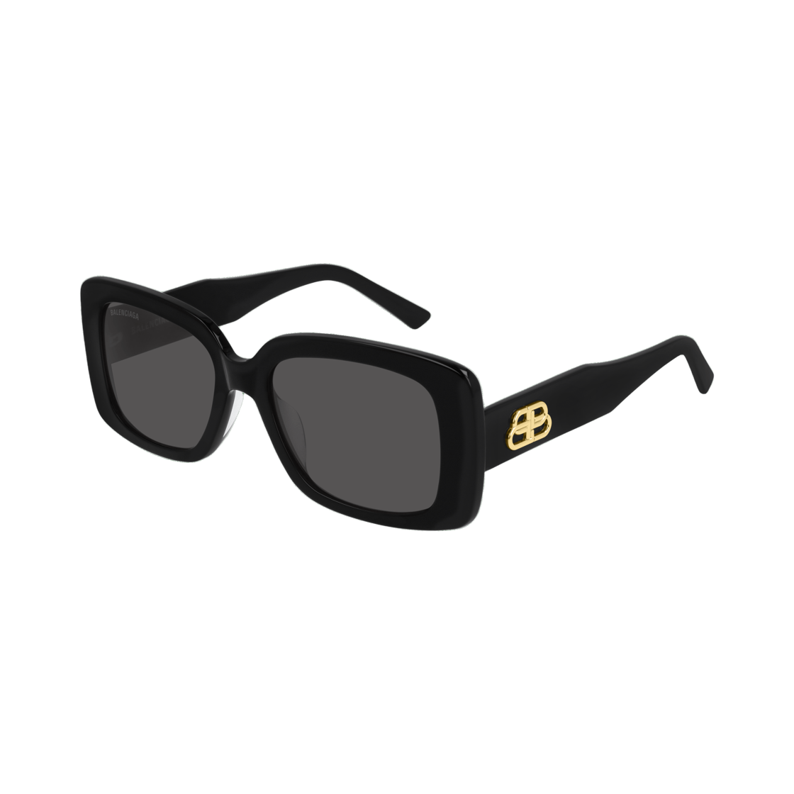 BB0048S001 (W) Balenciaga Square Sunglasses Black