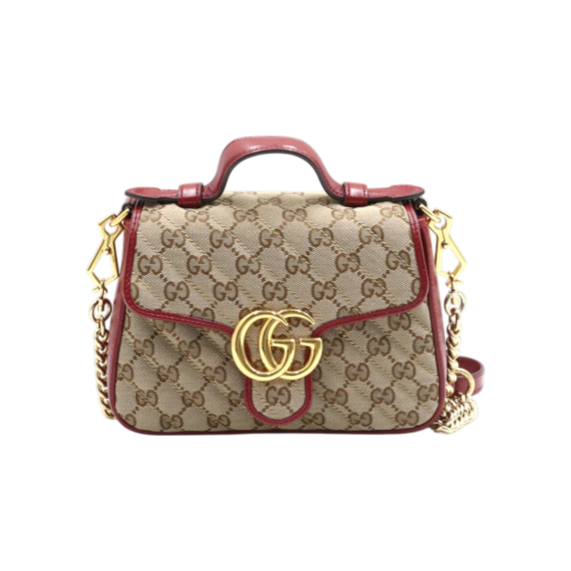 IT4DD4DQ7RLN Gucci GG Marmont Mini Top Handle Tote & Shoulder Bag