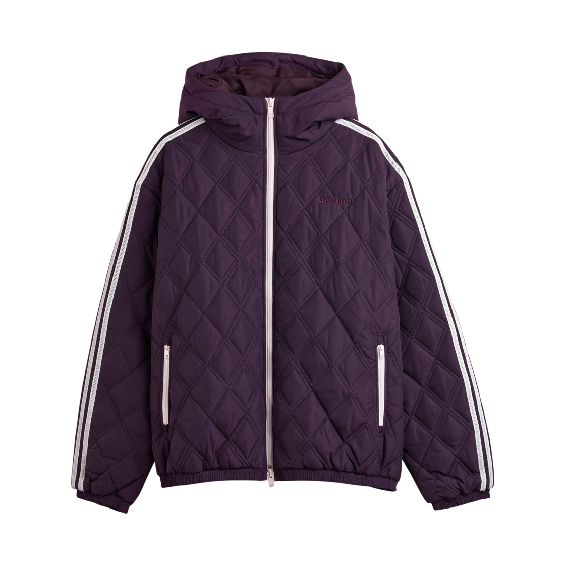 KE9956 Adidas x Wales Bonner Quilted Jacket Shadow Maroon - KR Sizing