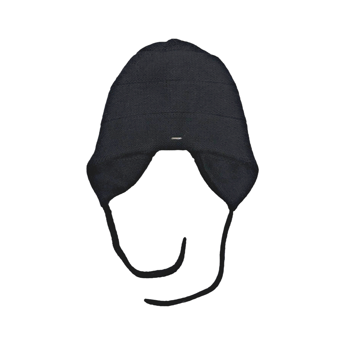 L254MCP020 lovememonster Angora Earflap Beanie Black