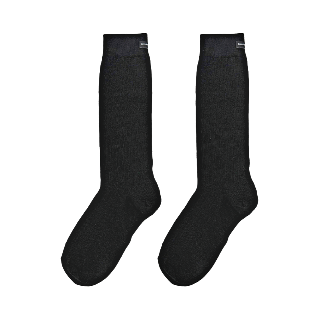 L253MSC020 lovememonster Papa'S Formal Middle Socks Black