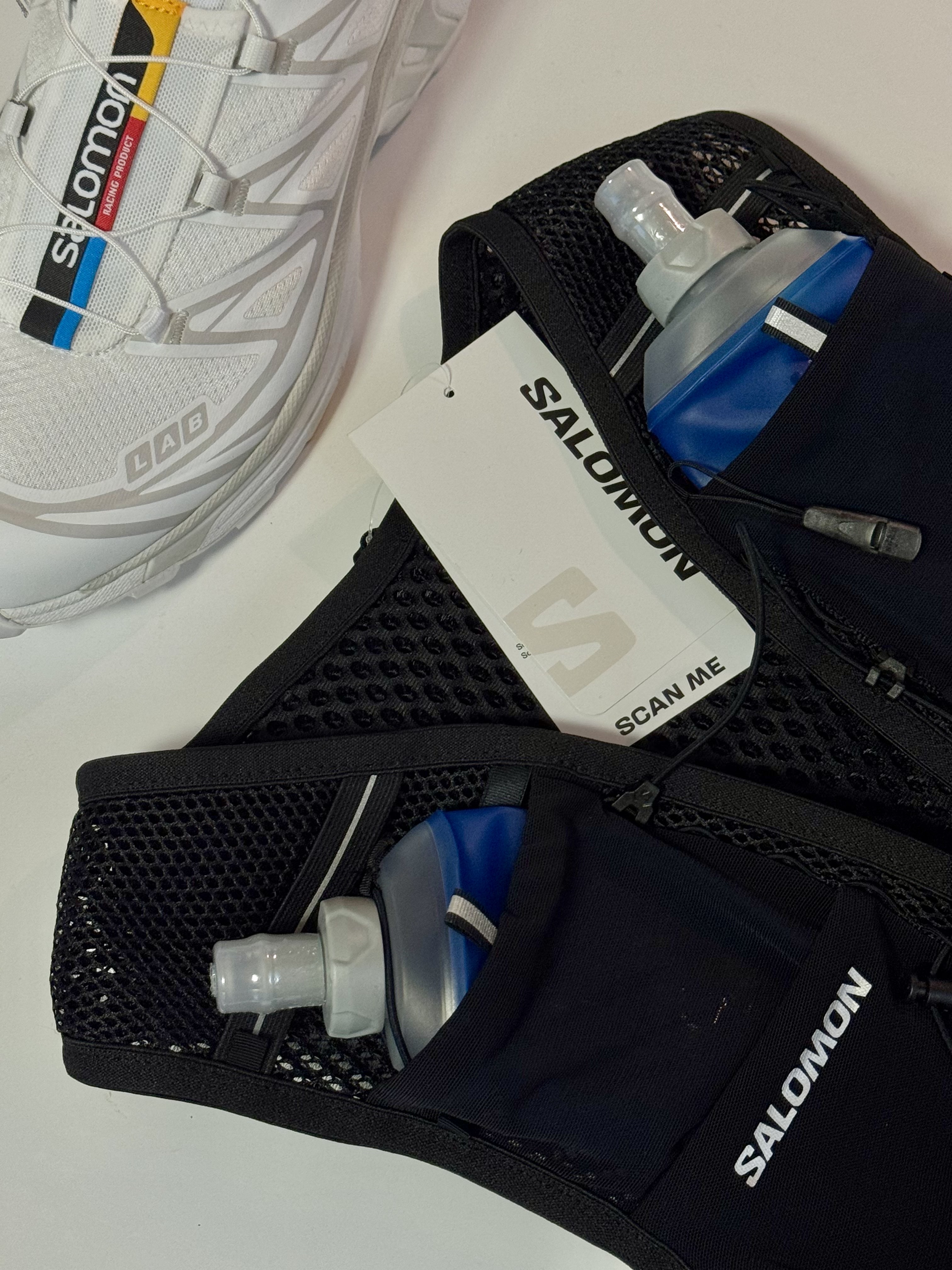 Salomon Active Skin 8 Set Black, Salomon Active Skin 8 Set Black Metal 착용 스타일 - 7