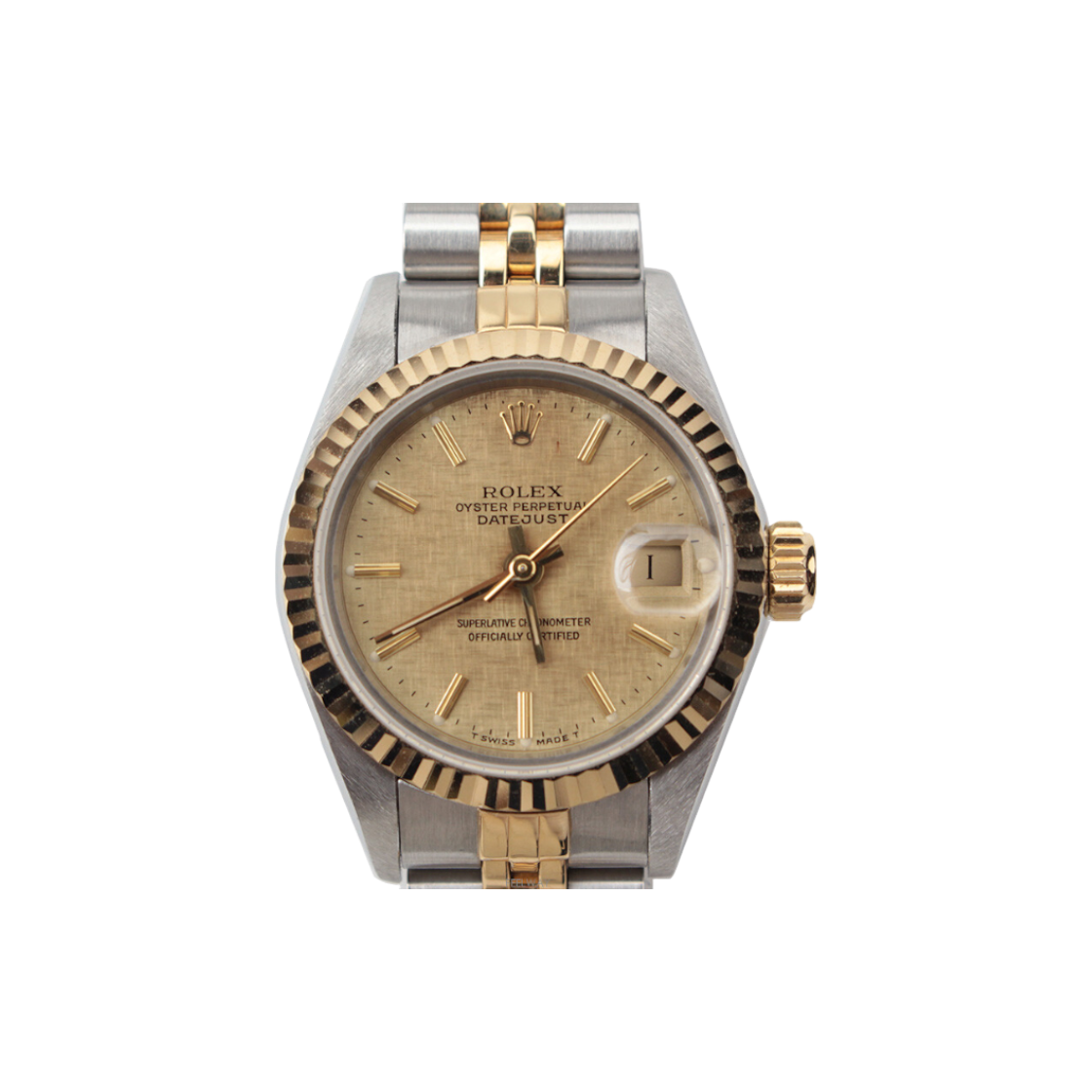 IT3A2454DMB6 Rolex Datejust 18K Yellow Gold Combination Women's Watch 69173
