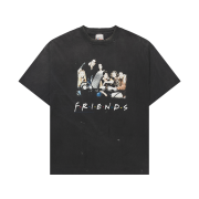 Saint Mxxxxxx x Friends T-Shirt Black - 25SS
