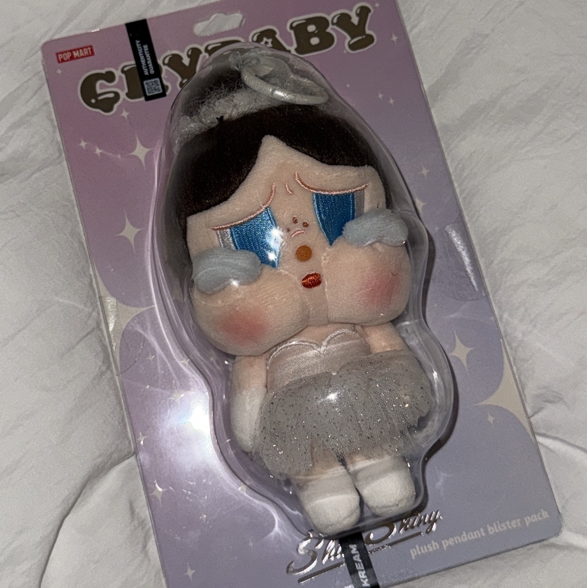 Pop Mart Crybaby Shiny Shiny Series Plush Pedant Blister Pack 착용 스타일 - 2