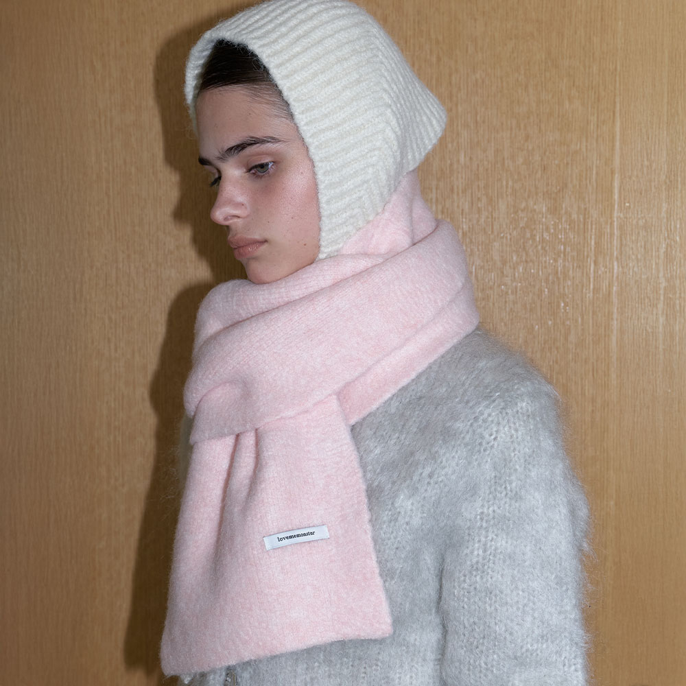 러브미몬스터 소프트 윈터 목도리 라이트핑크(lovememonster Soft Winter Muffler Light Pink) - 3