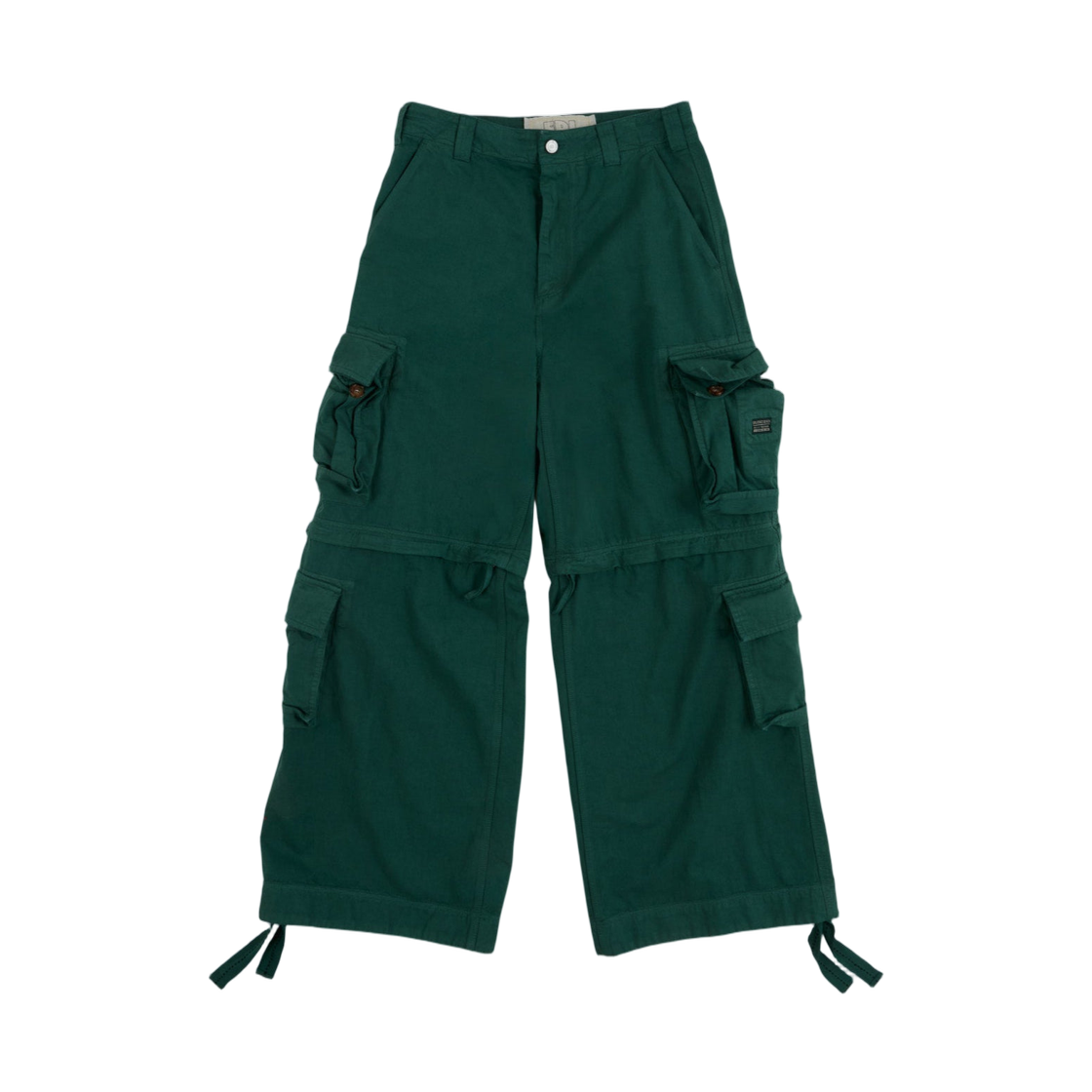 ERL 집 오프 카고 팬츠 우븐 그린(ERL Zip Off Cargo Pants Woven Green)