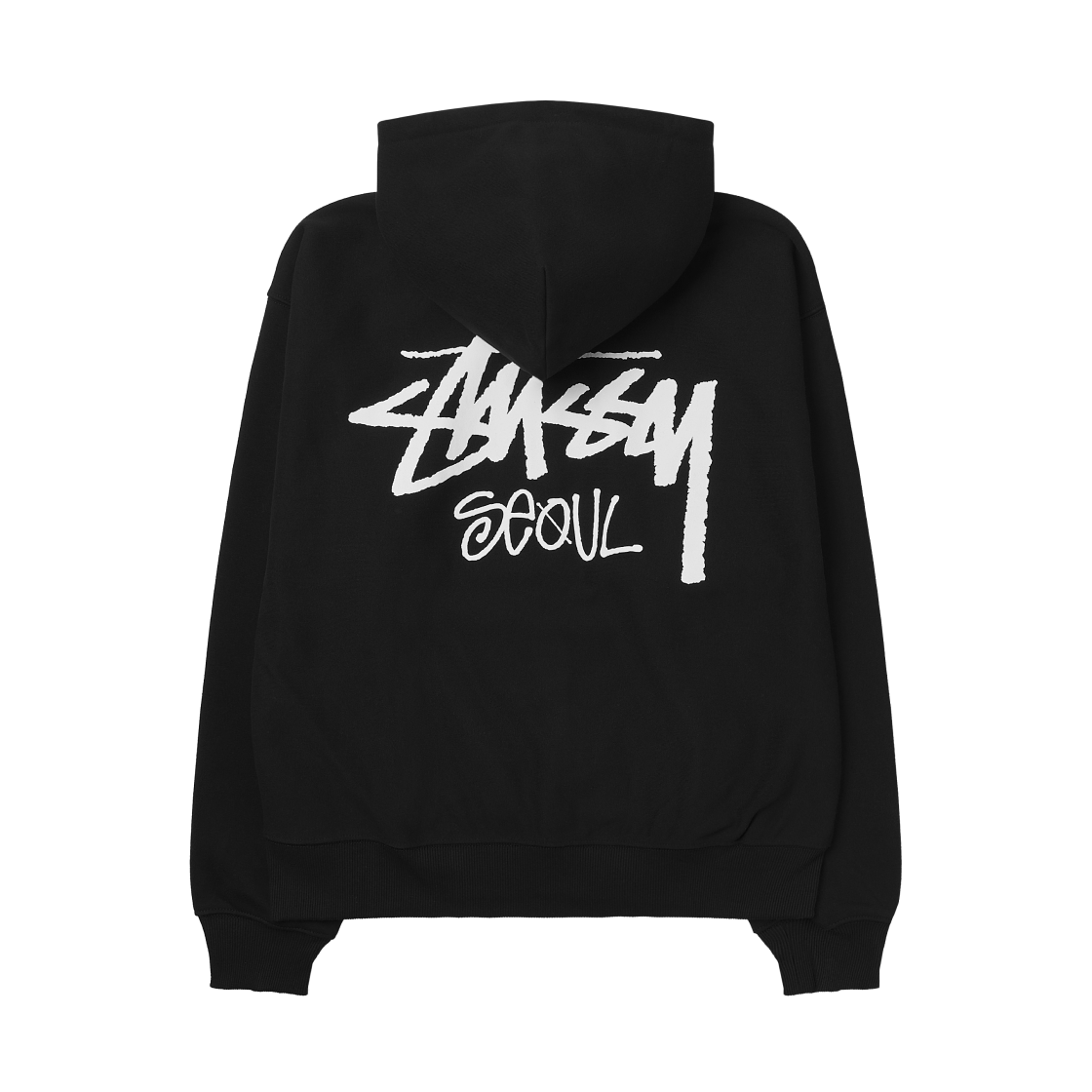스투시 스탁 서울 후드 집업 블랙 2023(Stussy Stock Seoul Zip Hood Black 2023) - 2