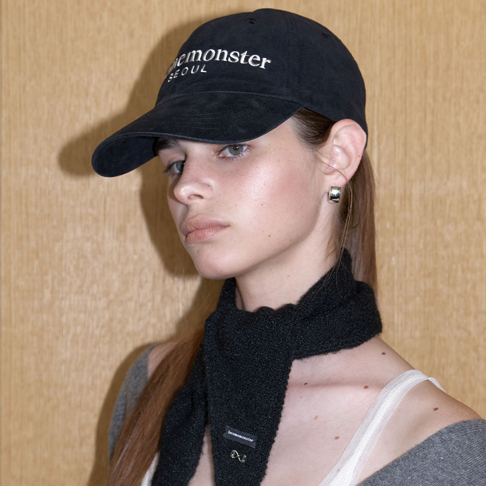 러브미몬스터 러브미몬스터 로고 볼캡 모자 블랙(lovememonster lovememonster Logo Ball Cap Black) - 5