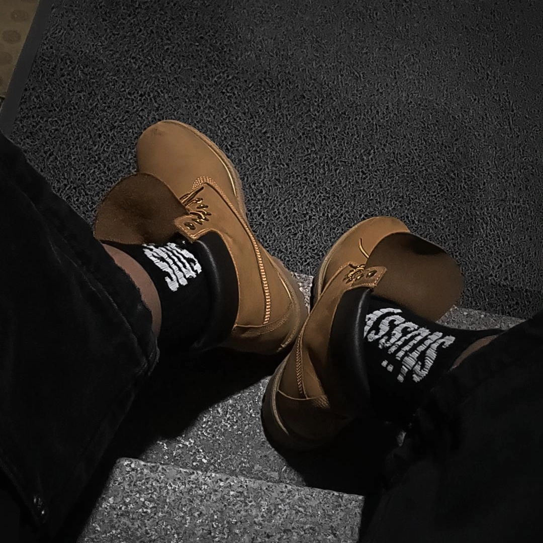 Timberland Premium 6 inch Waterproof Boot Wheat Nubuck - Wide 착용 스타일