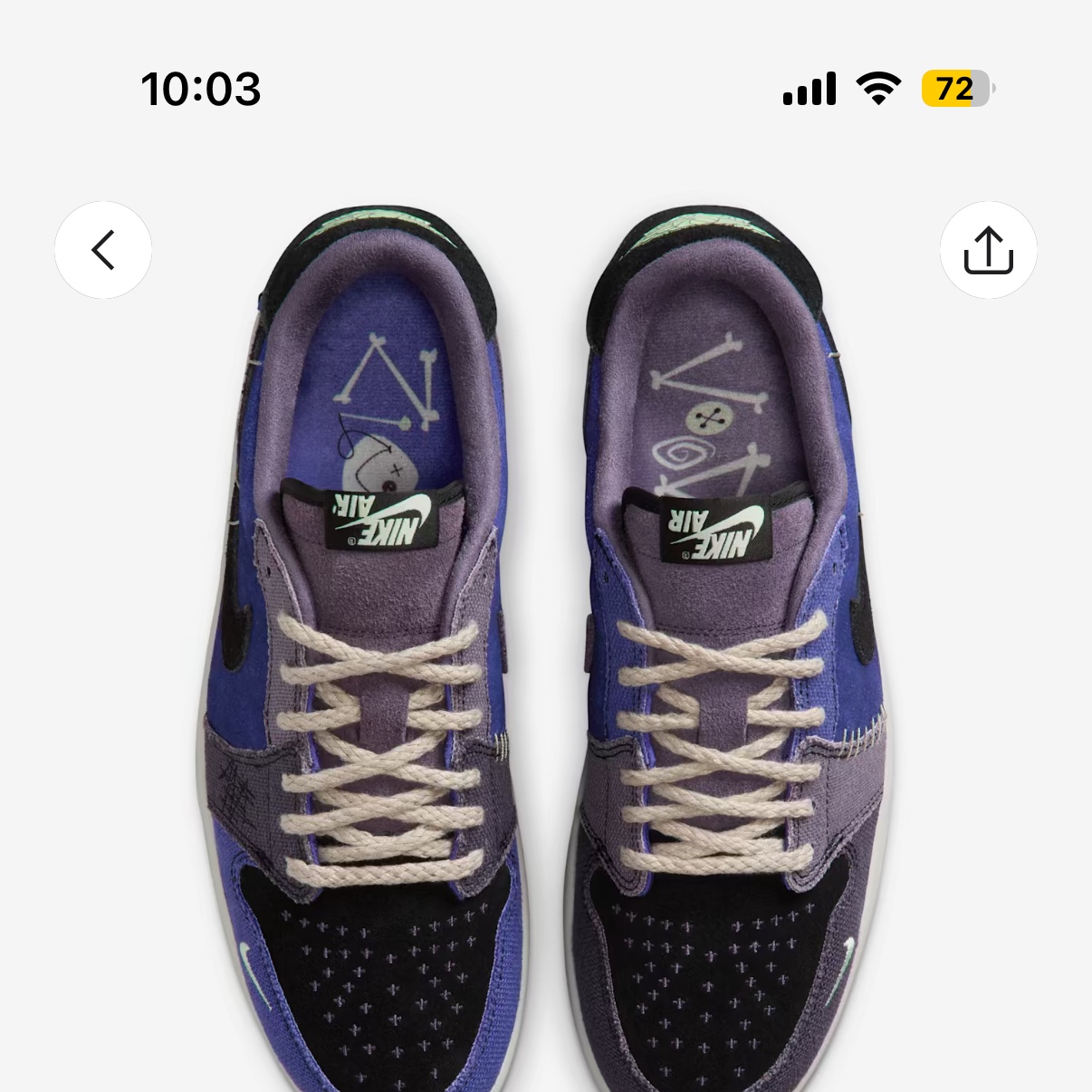 Jordan 1 x Zion Williamson Retro Low OG Regency Purple and Dark Raisin 착용 스타일