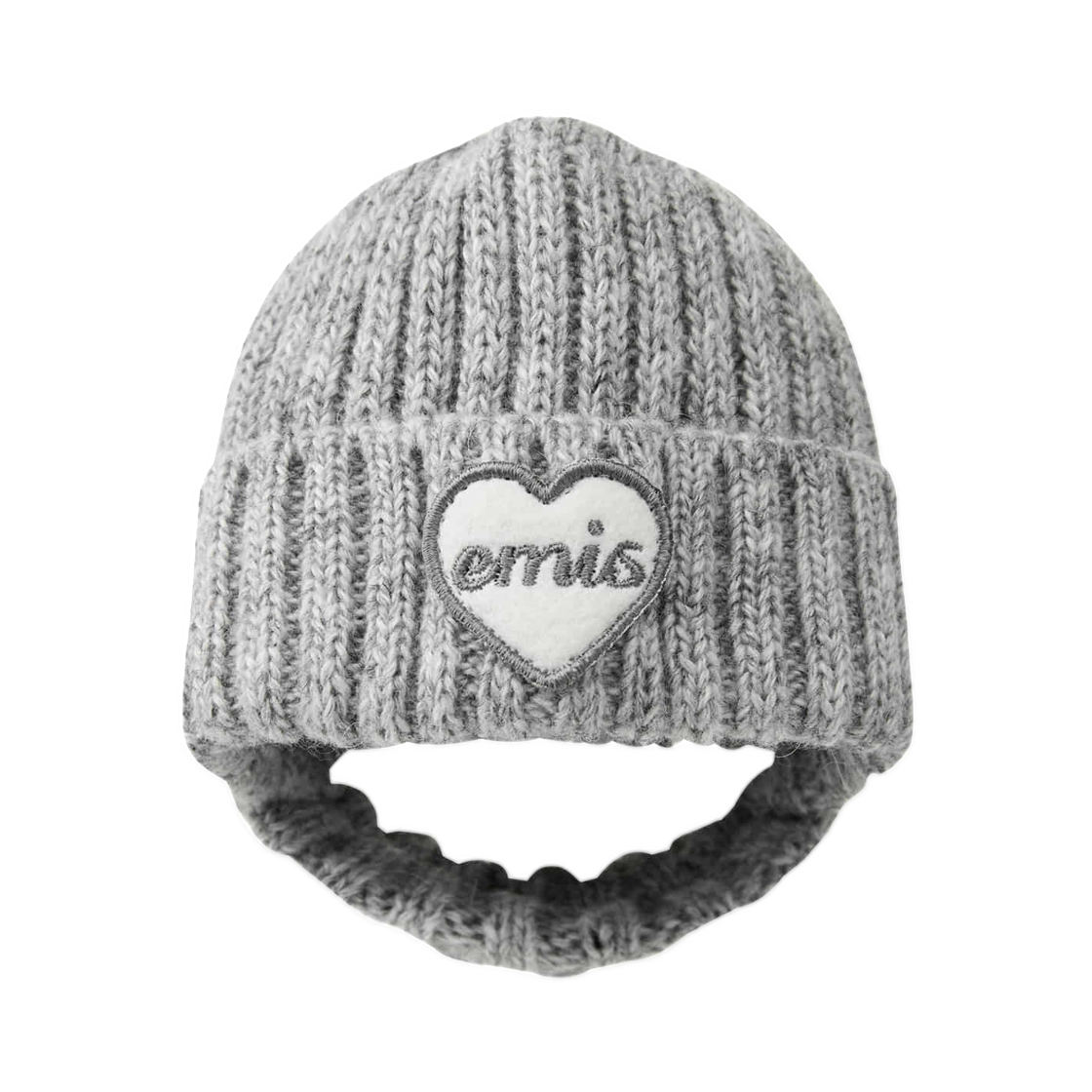 이미스 펫 하트 와펜 비니 그레이(Emis Pet Heart Wappen Beanie Gray)