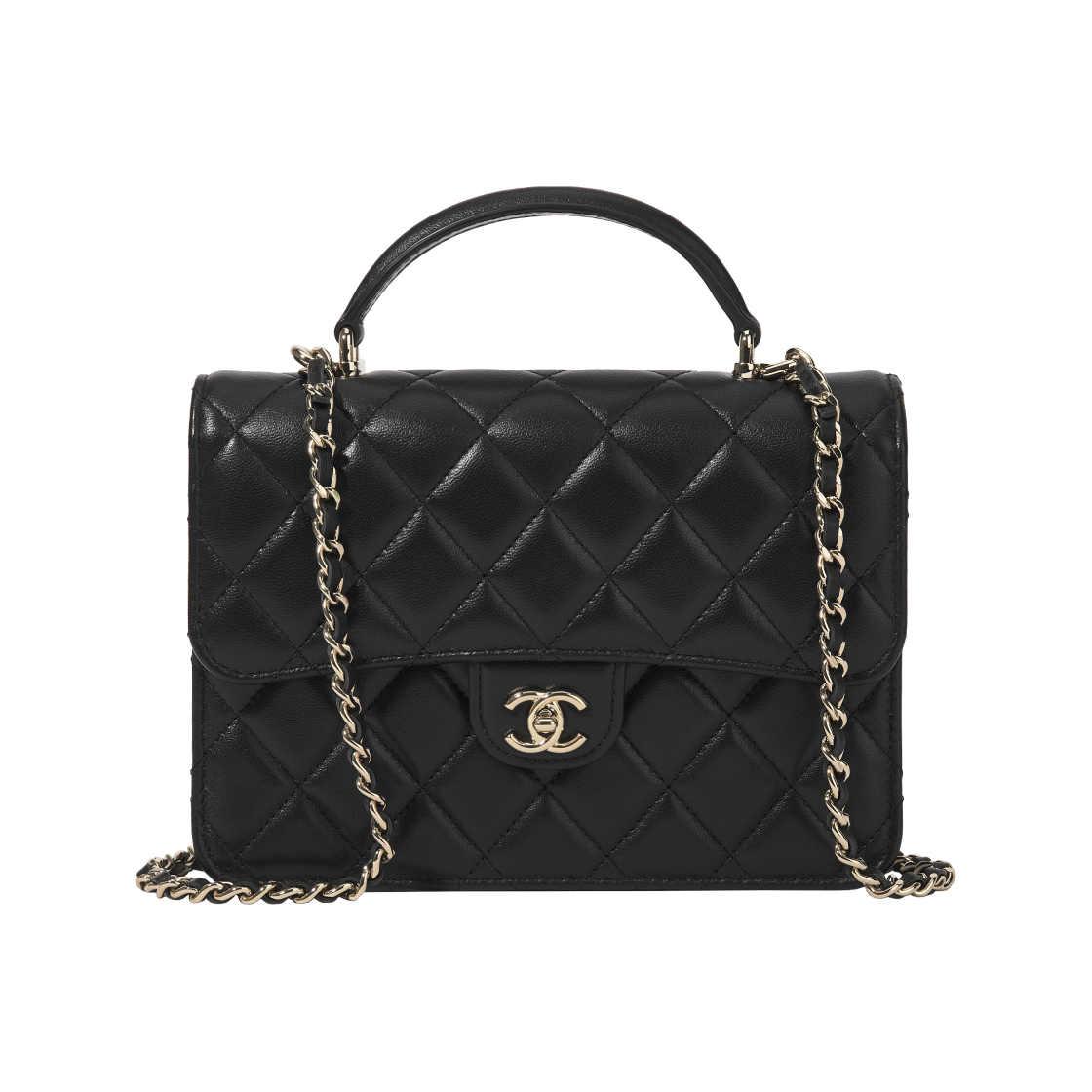 AP4450-B06660-94305 Chanel Small Backpack Lambskin & Gold Black