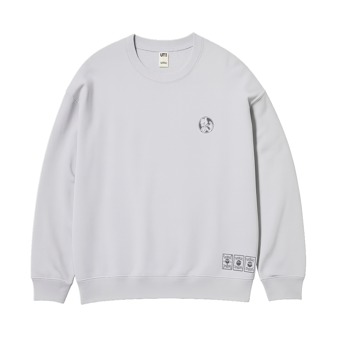 유니클로 UT x 포켓몬 카드 게임 스웨트셔츠 라이트 그레이 - JP(Uniqlo UT x Pokemon Card Game Sweatshirt Light Gray - JP)