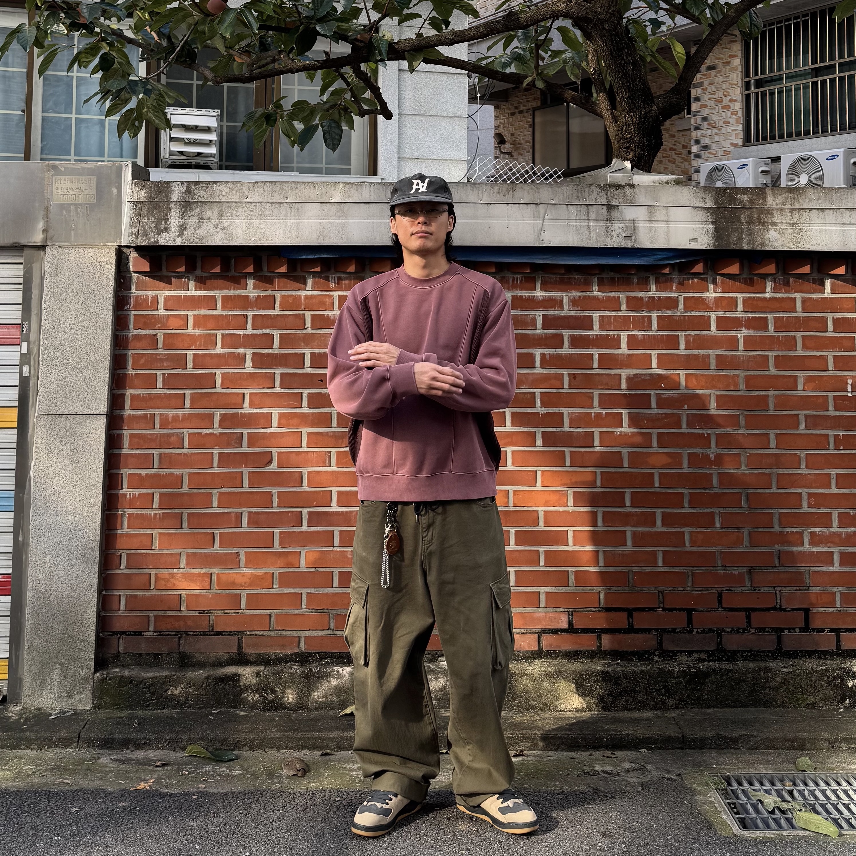 Jordan Session Khaki Anthracite 착용 스타일 - 7