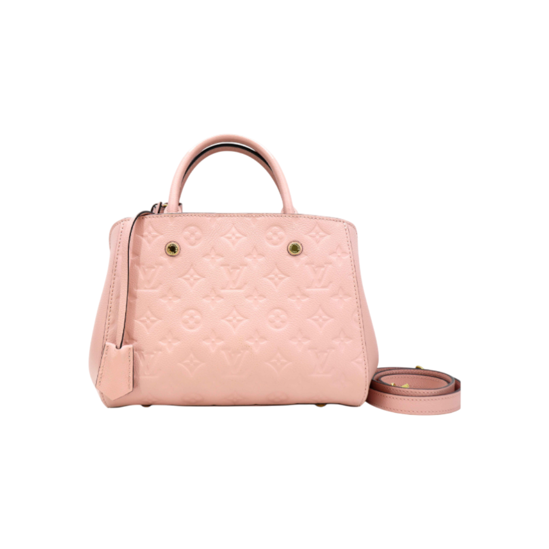 ITN2FT7RSHG5 Louis Vuitton Montaigne BB in Rose Powder M44123