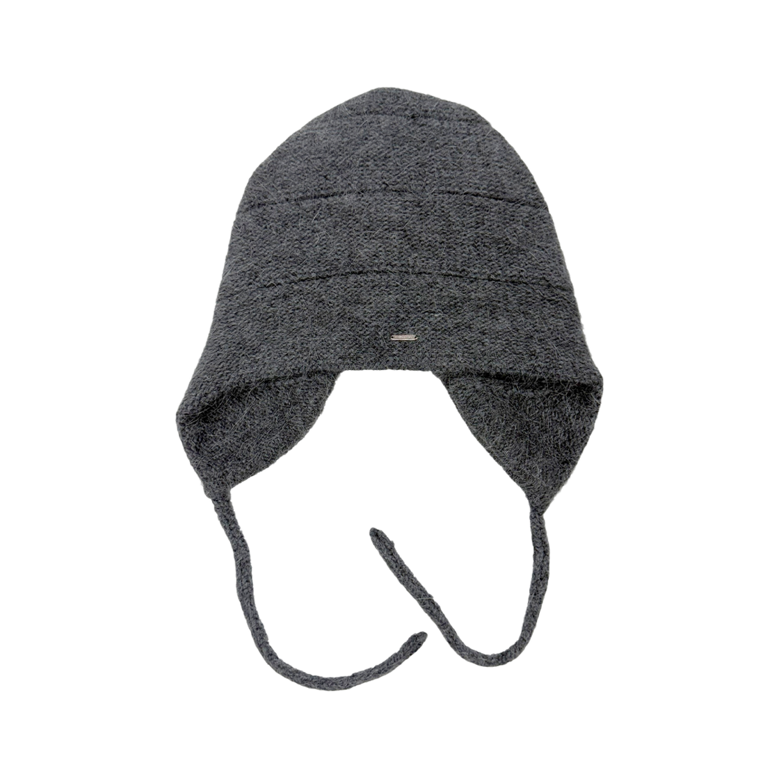 L254MCP020 lovememonster Angora Earflap Beanie Charcoal