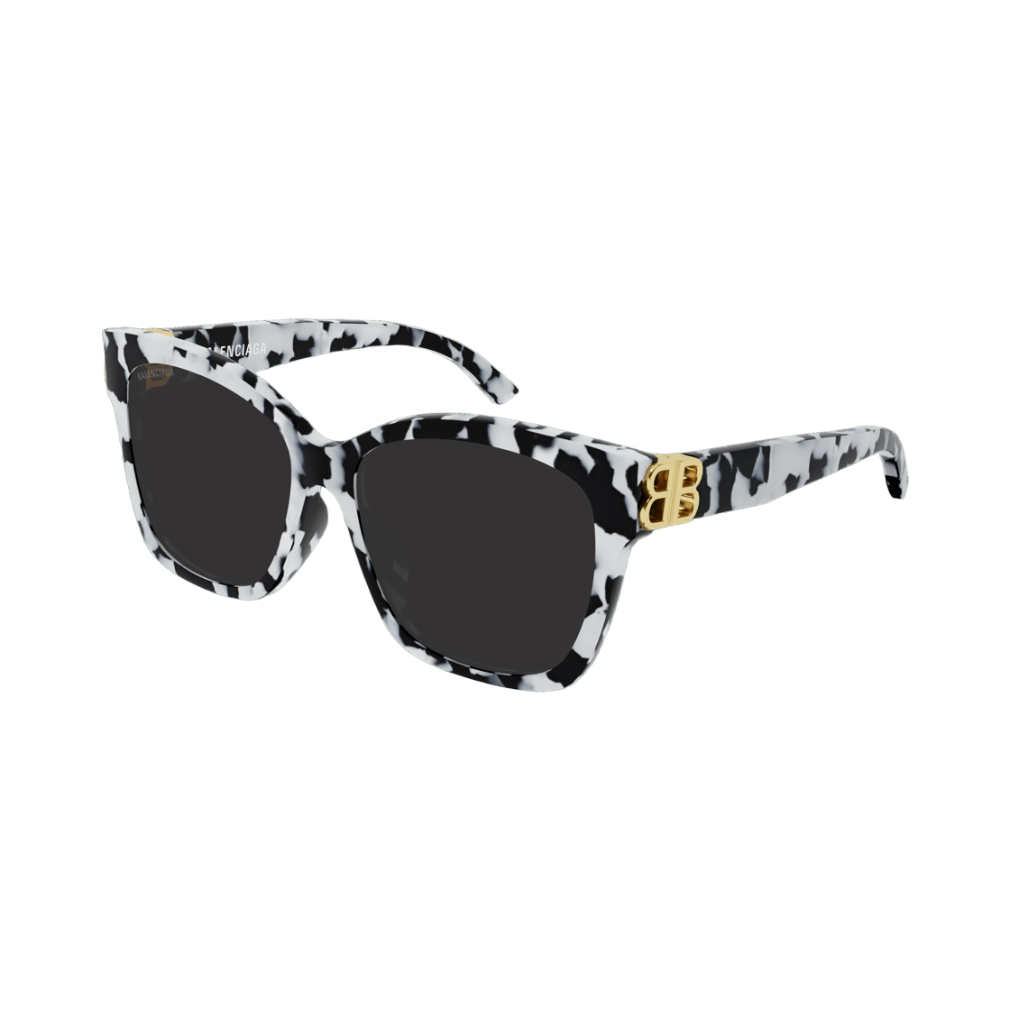 BB0102SA007 (W) Balenciaga Cat Eye Sunglasses Havana Gold