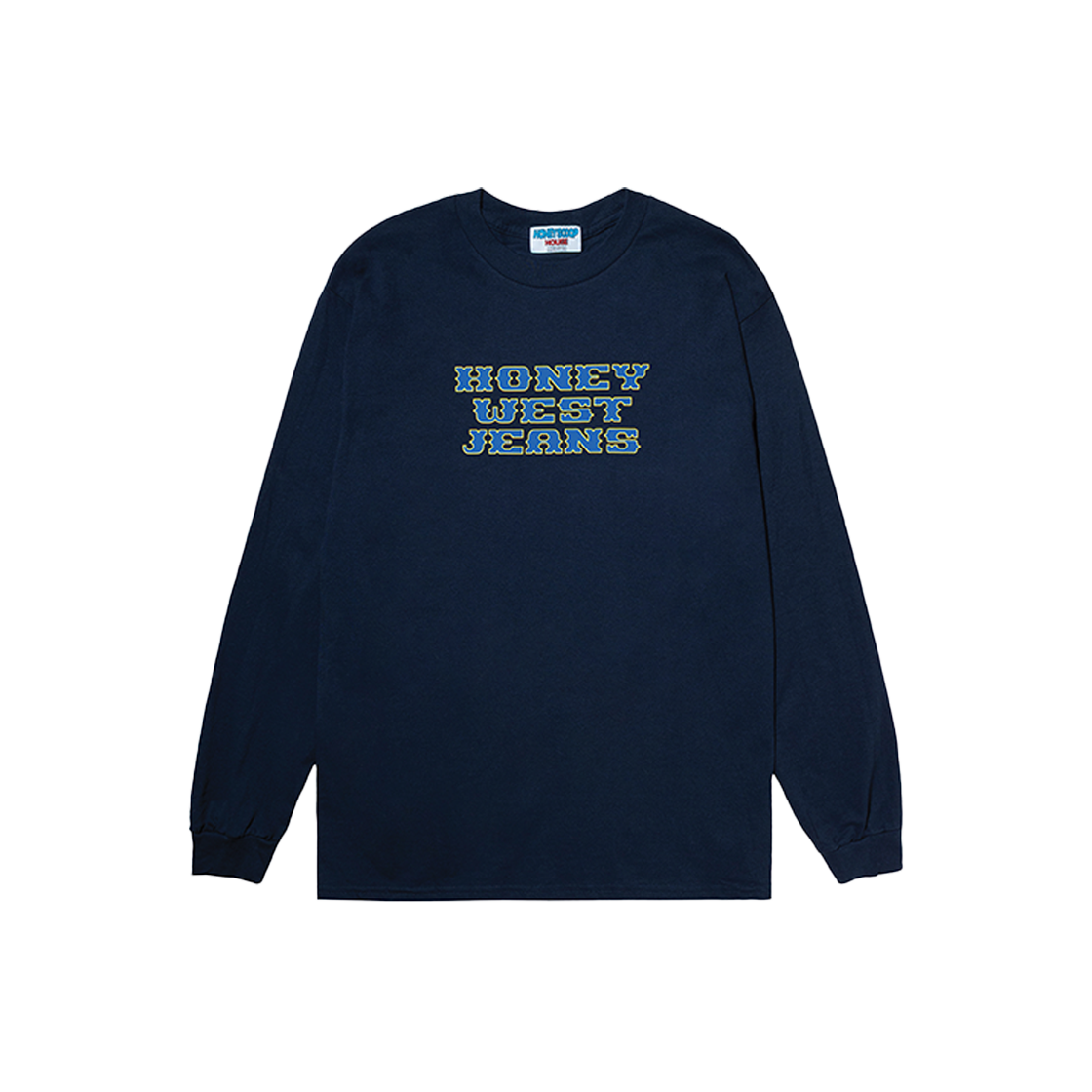허니스쿱하우스 허니 웨스트 진스 롱슬리브 티 네이비(Honey Scoop House Honey West Jeans LS Tee Navy)