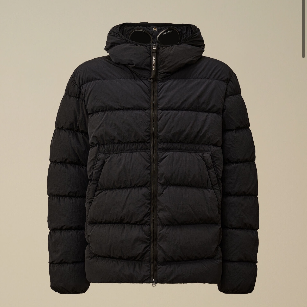 C.P. Company Chrome-R Goggle Down Jacket Black - 24FW, C.P. Company D.D. Shell Goggle Down Jacket Black - 25FW 착용 스타일