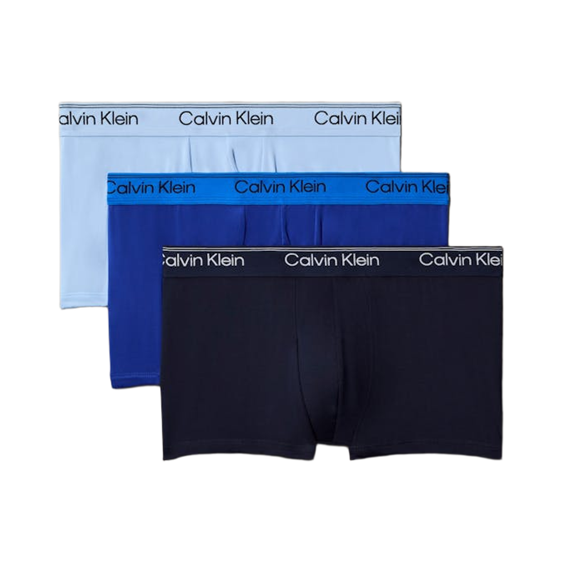캘빈 클라인 마이크로파이버 스트레치 3팩 로우 라이즈 트렁크 멀티컬러(Calvin Klein Microfiber Stretch 3-pack Low Rise Trunk Multicolor) - 1