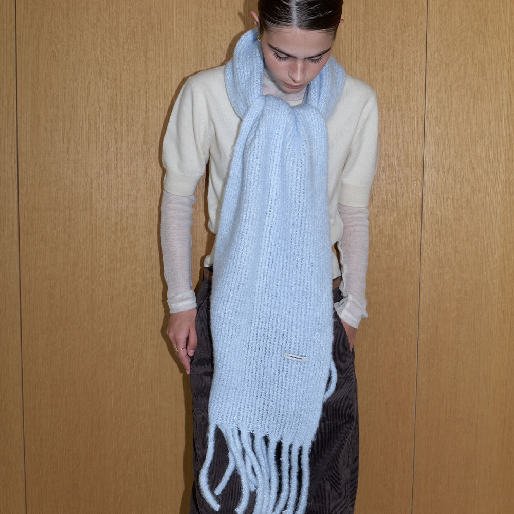 러브미몬스터 스노위 스무디 목도리 베이비블루(lovememonster Snowy Smoothie Muffler Baby Blue) - 4