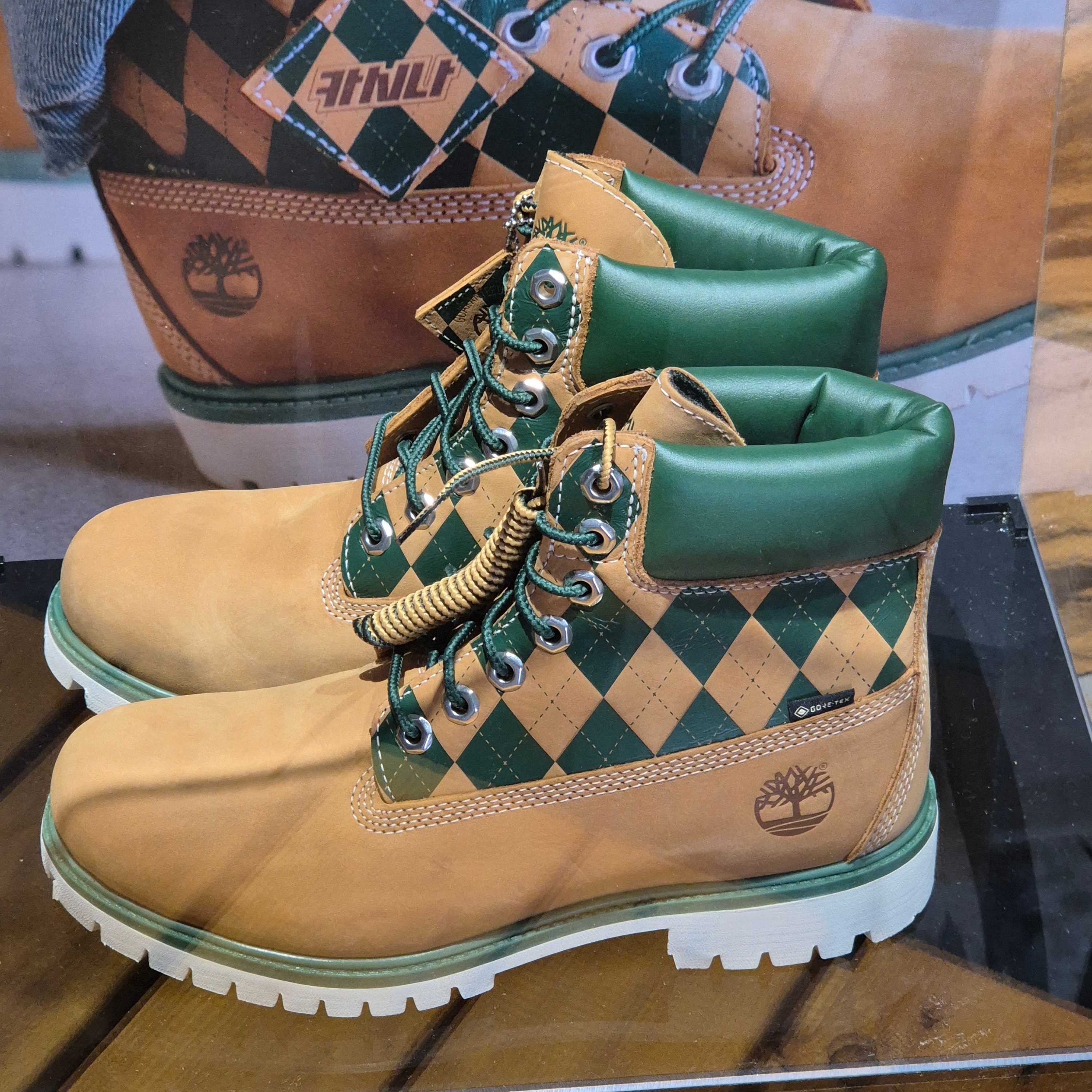 KASINA x Timberland 6 In Premium Vibram GTX Wheat, Kasina x Timberland 6 In Premium Vibram Gtx Wheat - Wide 착용 스타일