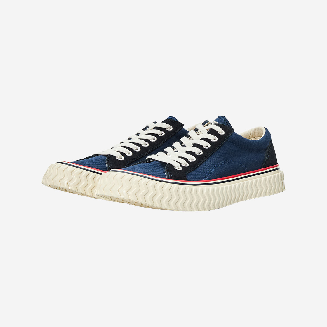 엑셀시오르 2025FW 볼트 레트로 네이비 화이트 스니커즈 남녀공용 사이즈(Excelsior 2025FW Bolt Retro Navy White Sneakers Unisex Size) - 2