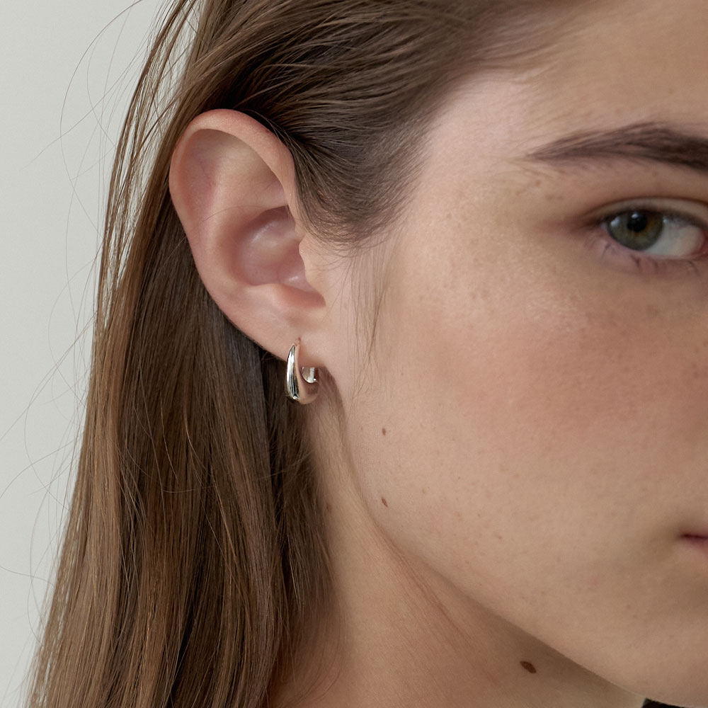 러브미몬스터 루프 링 귀걸이 실버(lovememonster Loop Ring Earrings Silver) - 2