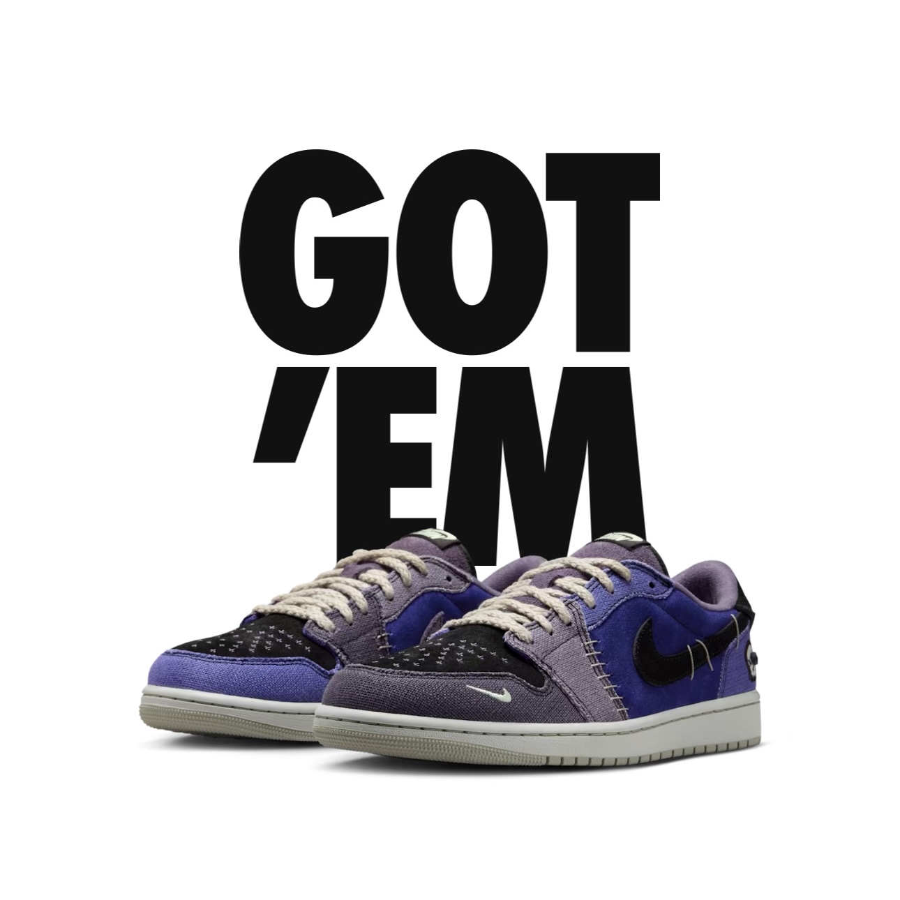 Jordan 1 x Zion Williamson Retro Low OG Regency Purple and Dark Raisin 착용 스타일