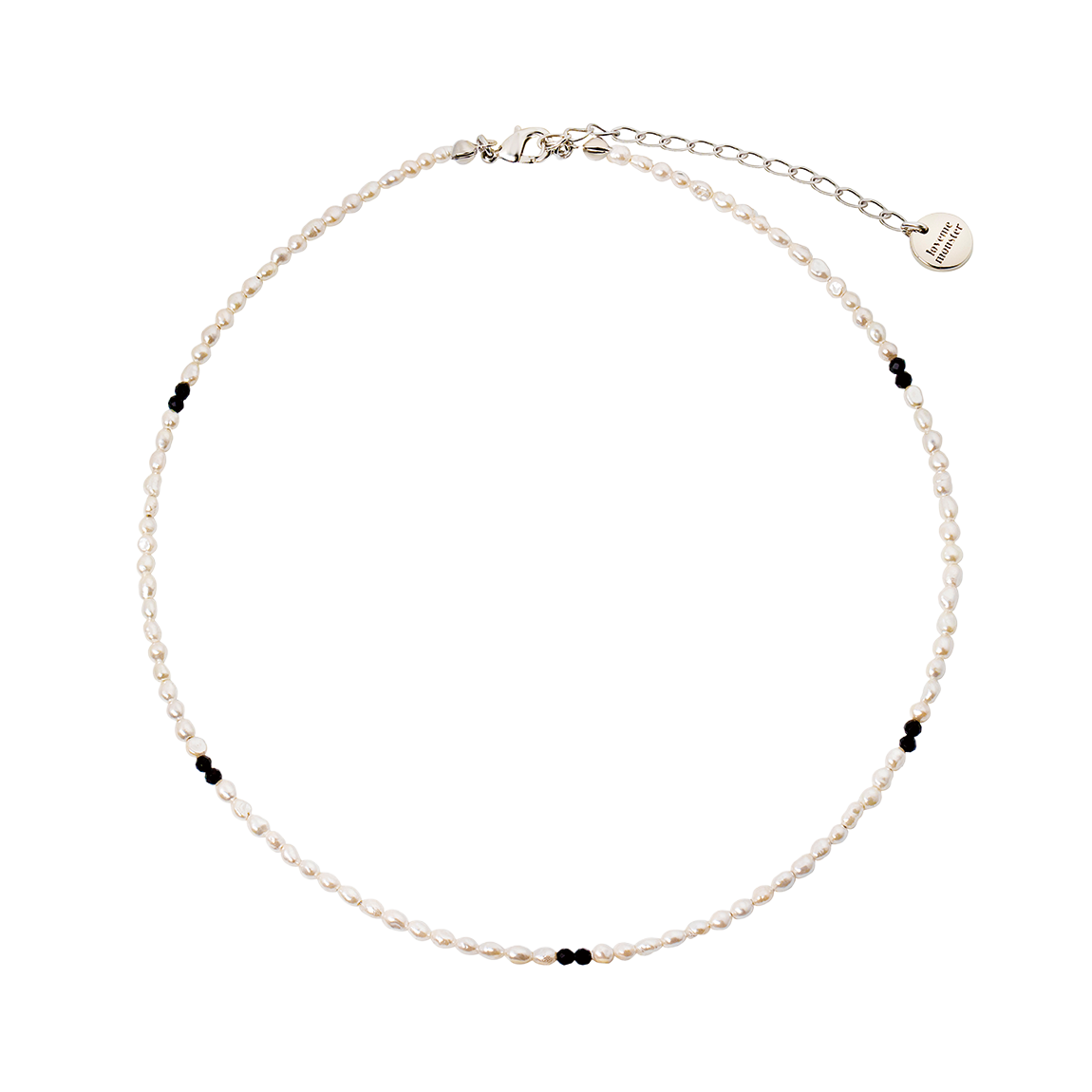 L253MNK050 lovememonster Black & White Necklace Ivory