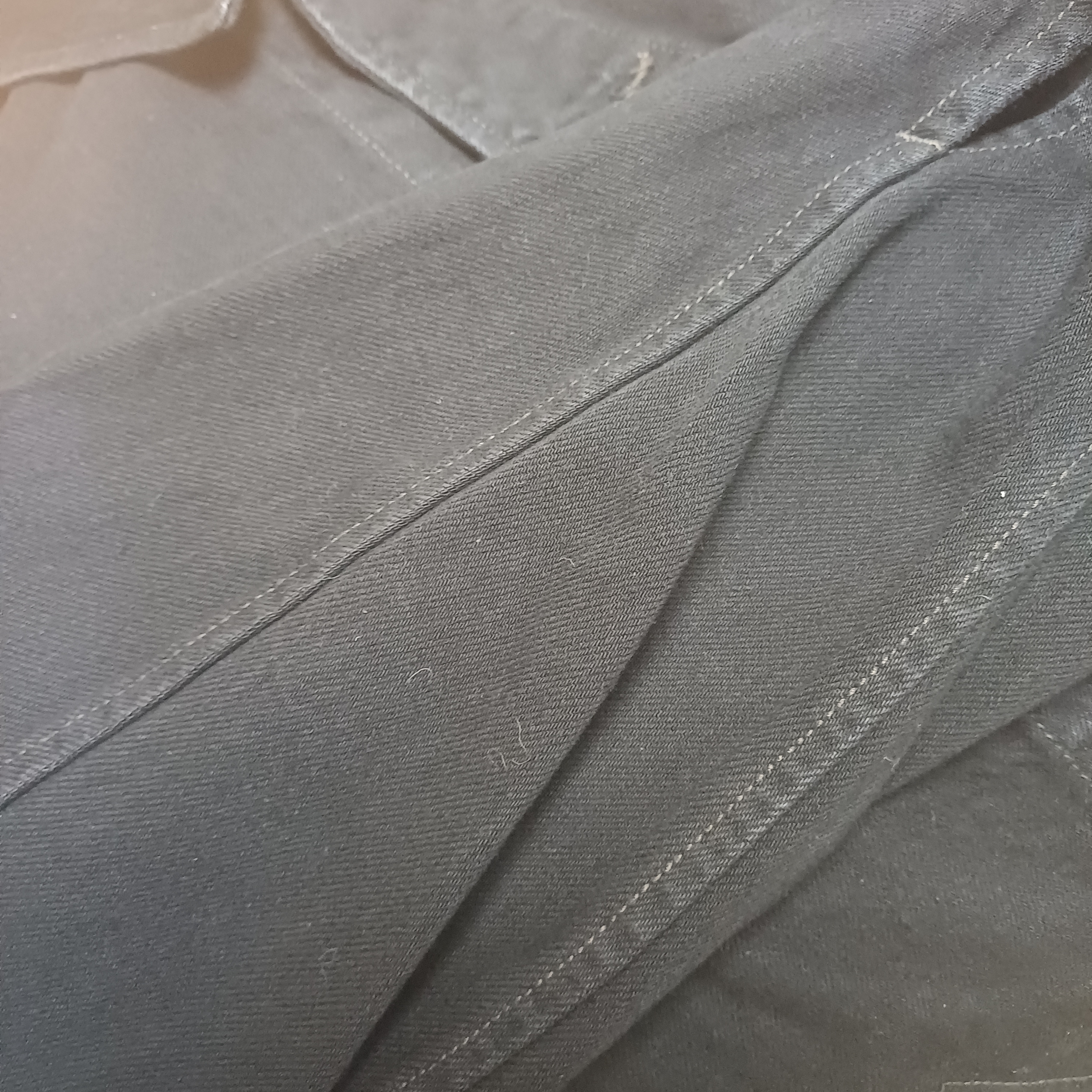 Uniqlo U Oversized Denim Jacket Black - KR 착용 스타일 - 3