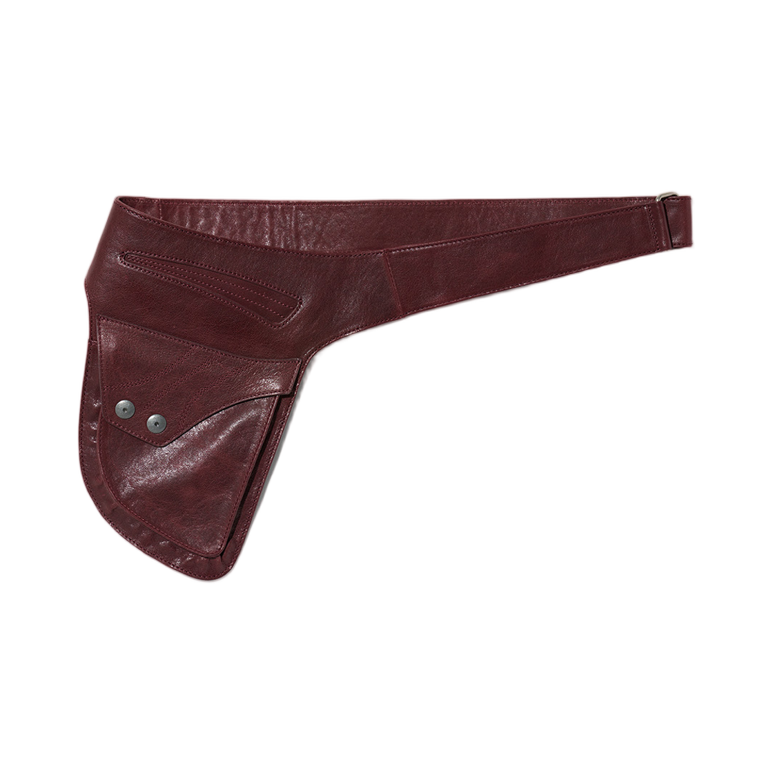 - (W) Mischief Lambskin Body Pouch Burgundy