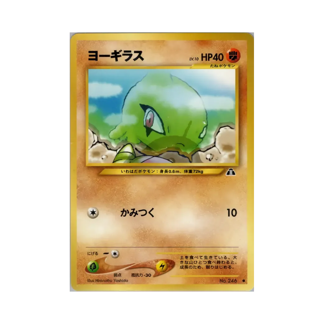 NO246 Pokemon TCG Larvitar C Crossing The Ruins... (Japanese Ver.)